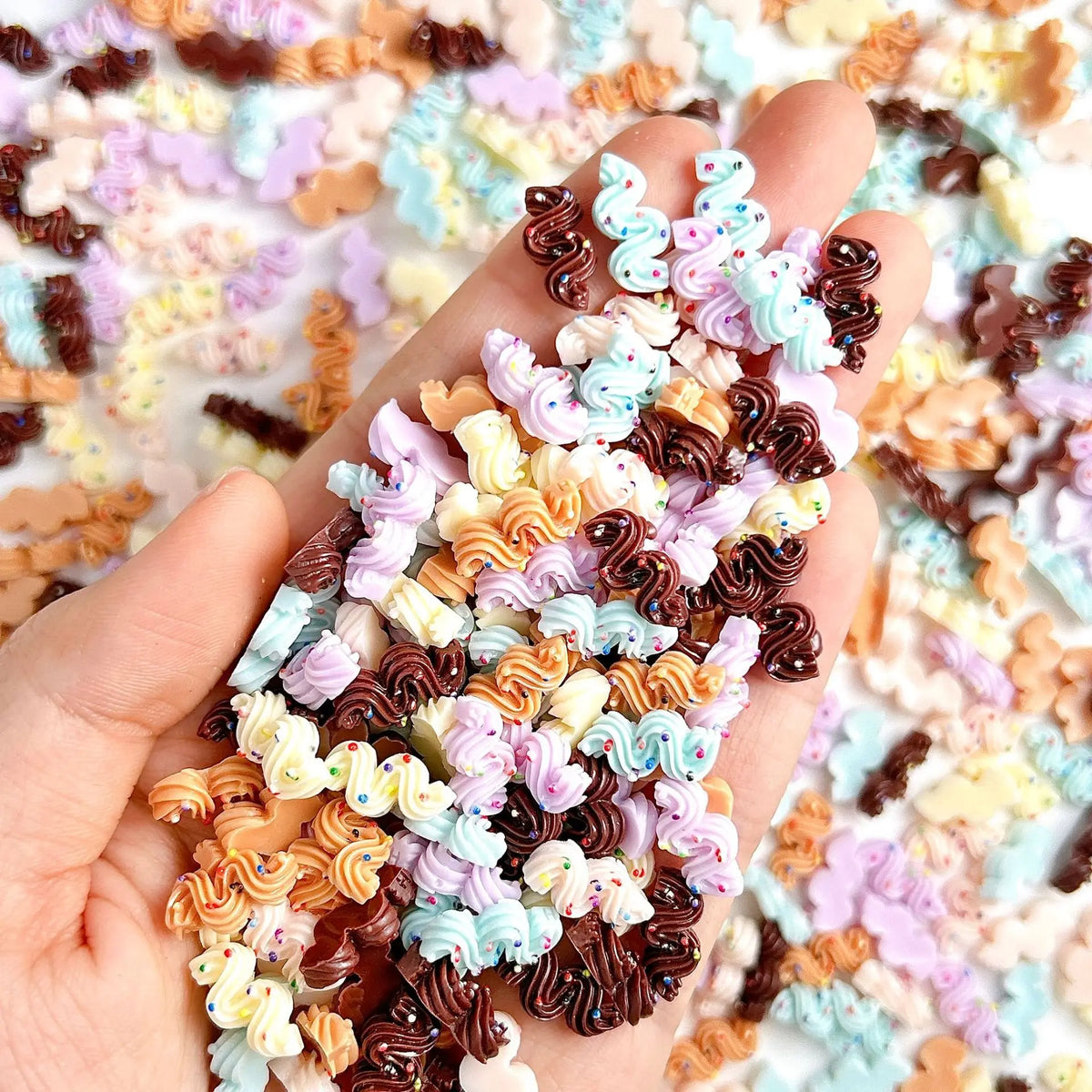3D Dessert Nail Charms – 20PCS Resin Food Nail Art Decorations