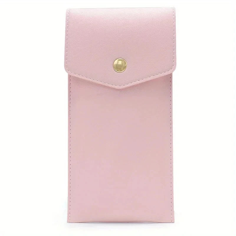 PU Leather Pencil Case Large Capacity Pen & Glasses Bag