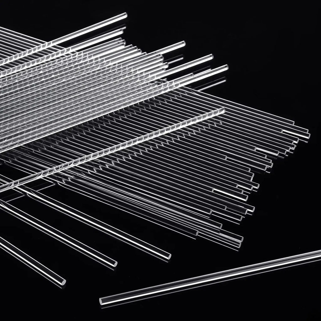 Clear Acrylic Rods 10cm – Cake Topper & DIY Dowel Sticks