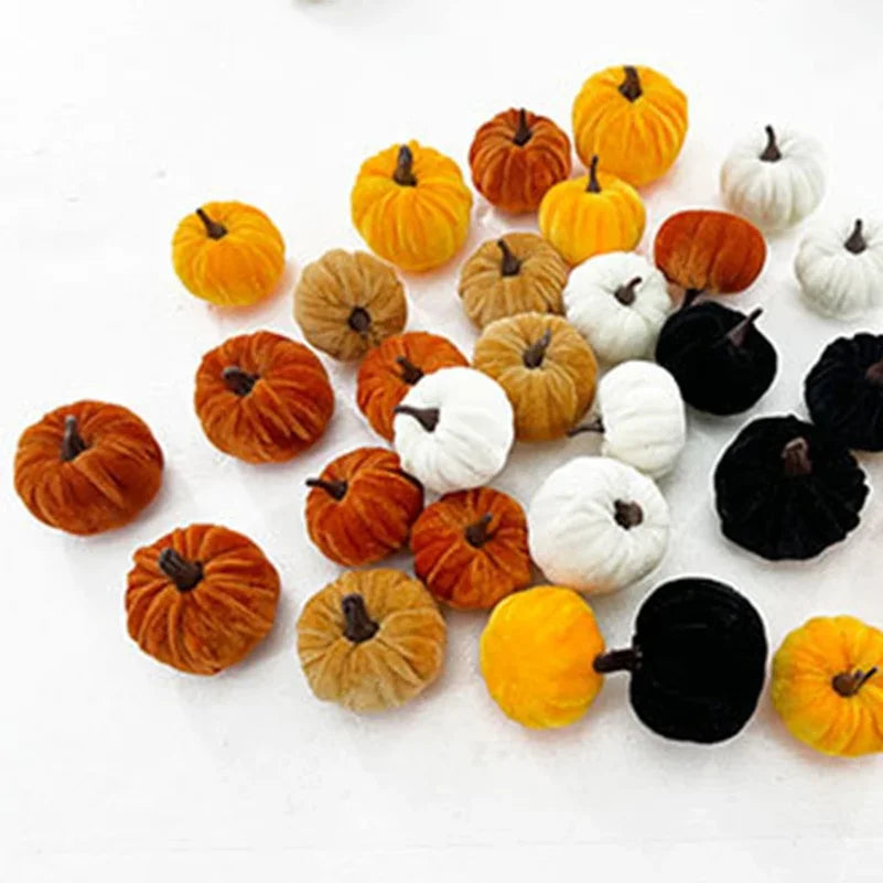 10PCS Halloween Foam Pumpkin Set – 5CM Artificial Decorations