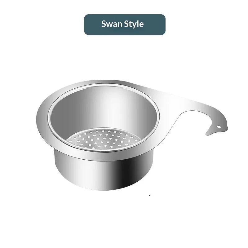 Stainless Steel Hanging Sink Drain Basket & Food Strainer