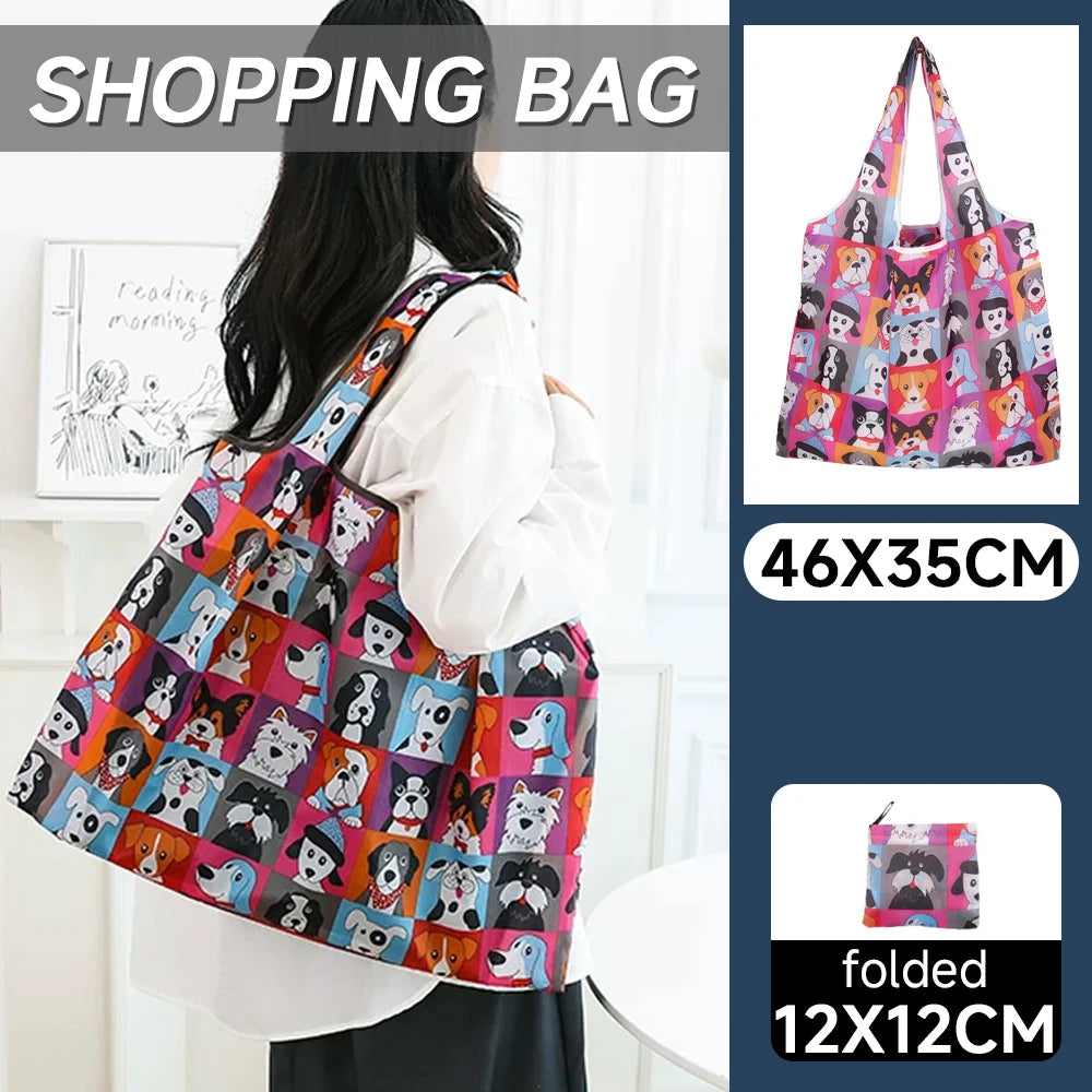 KindFuny Large Foldable Reusable Shopping Tote Bag – Eco