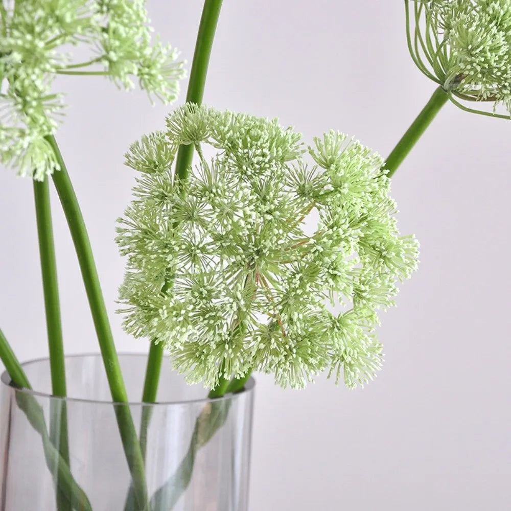 Green Artificial Silk Lace Flowers Faux Dandelion Home Decor