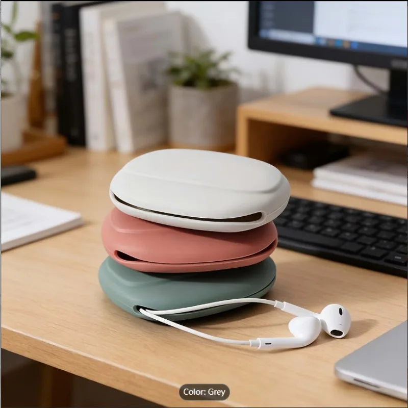 Silicone Cable & Earphone Storage Bag | Portable Travel Pouch