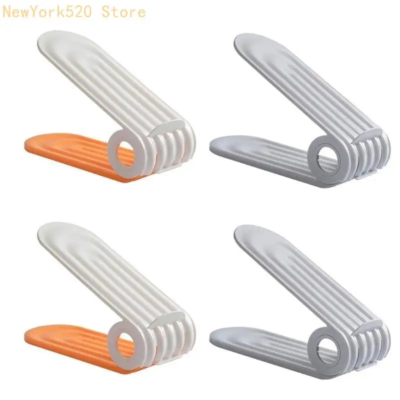 2-Pack Adjustable Shoe Stacker Rack – Space-Saving Organizer