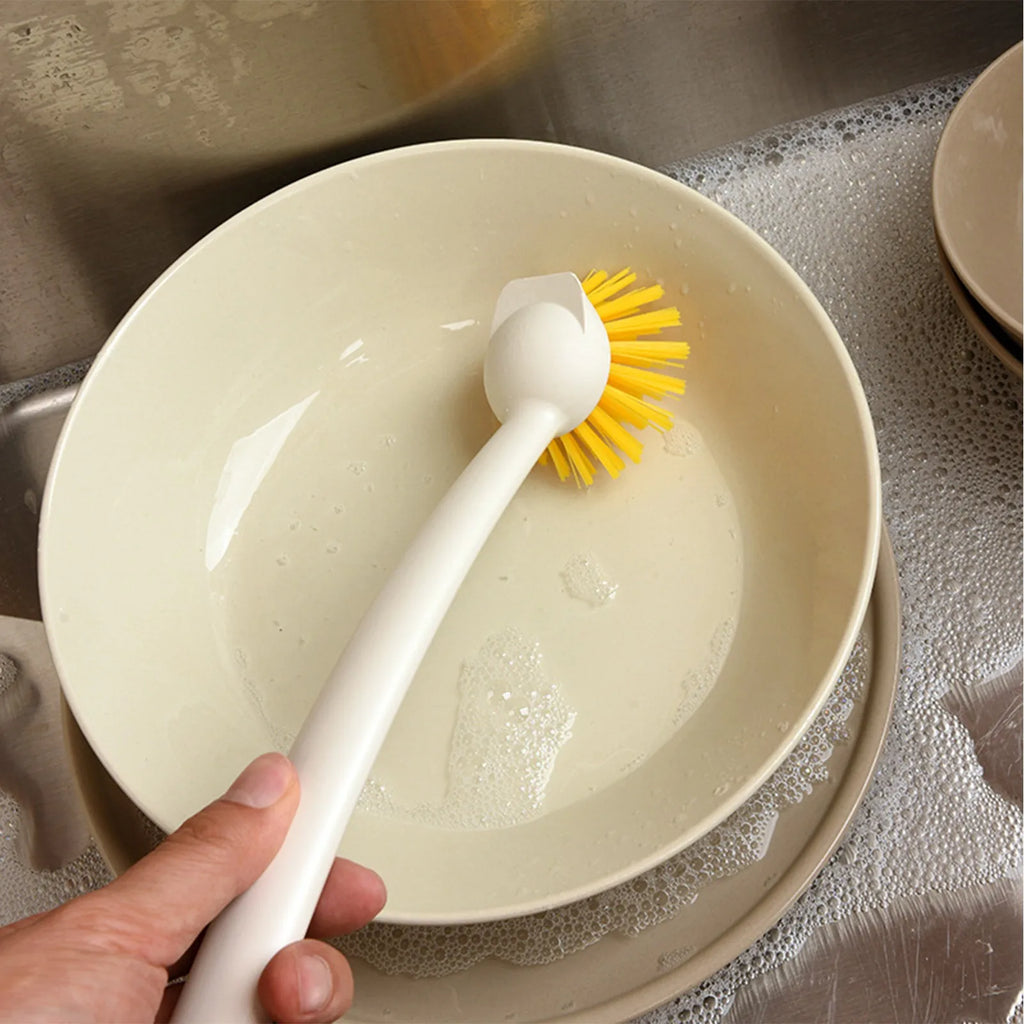 Long Handle Dishwashing Brush with Suction Cup | Kitchen Cleaner