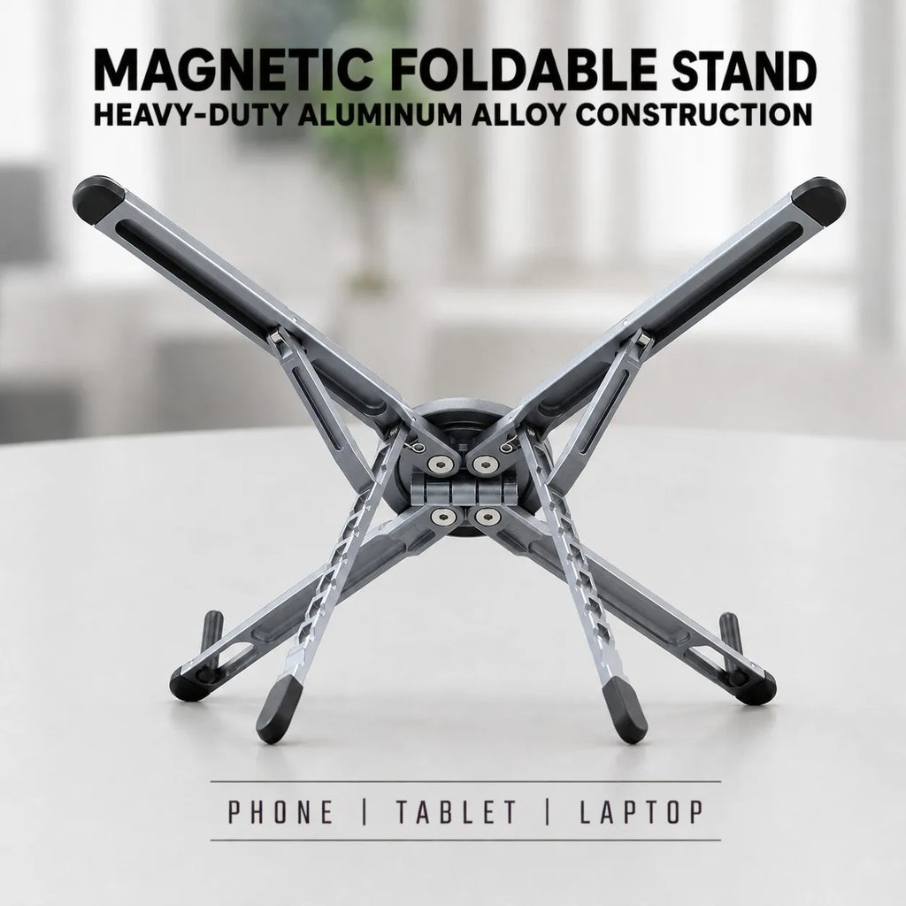 VIBE Aluminum Magnetic Laptop Stand 8-Level Adjustable Holder