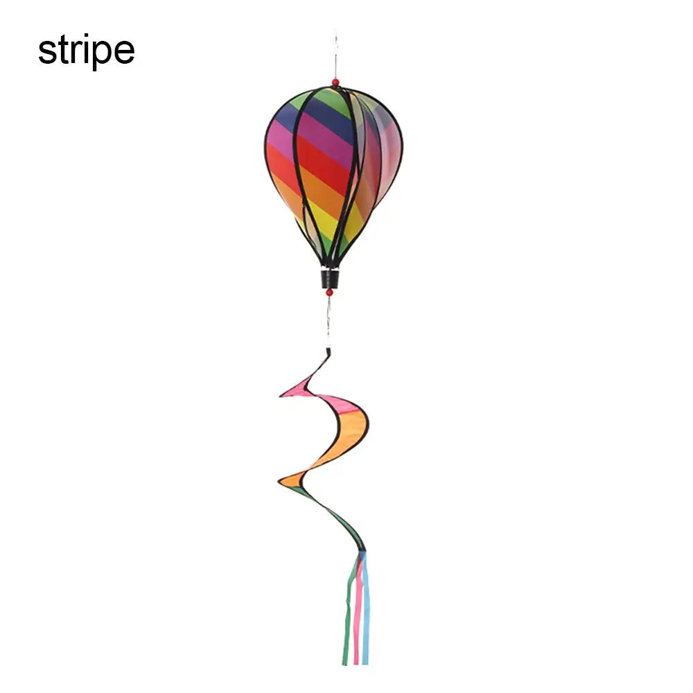 Hot Air Balloon Garden Wind Spinner Outdoor Pinwheel 110cm