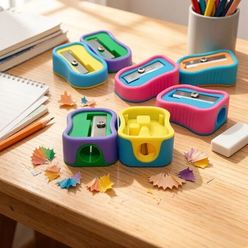 Color Pen Roller & Pencil Sharpener Set 2/4pcs – School Supplies