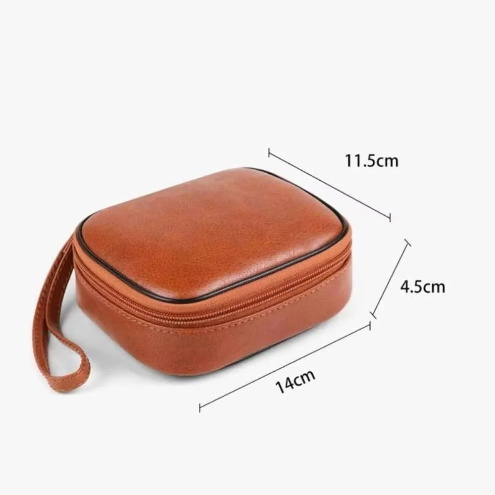 PU Leather Lipstick Pouch – Large Capacity Travel Makeup Bag
