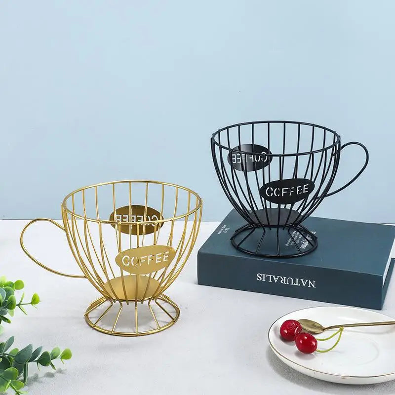 Metal Coffee Cup Pod Organizer – Large Capacity Holder