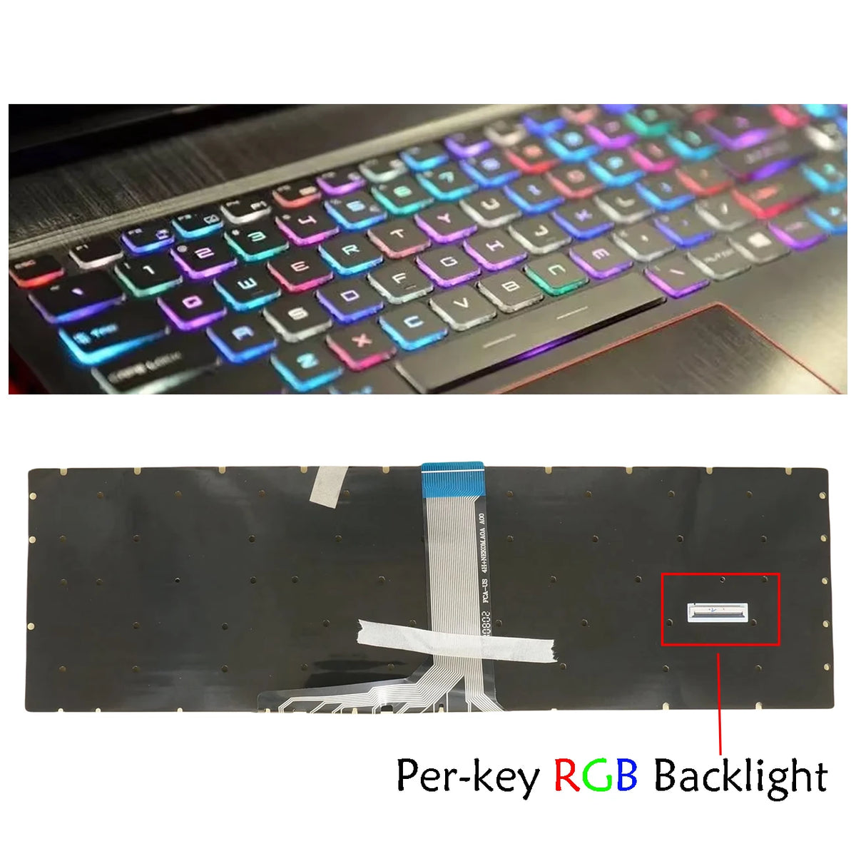 AZUBAY MSI GE63 GE73 GS75 Per-Key RGB Laptop Keyboard US/AR/RU