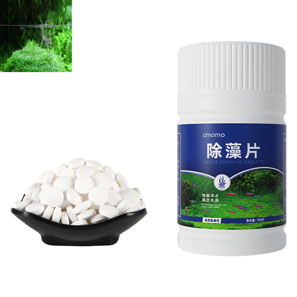 Algae Removal Tablets for Fish Tank – 150 Aquarium Cleaner Tabs