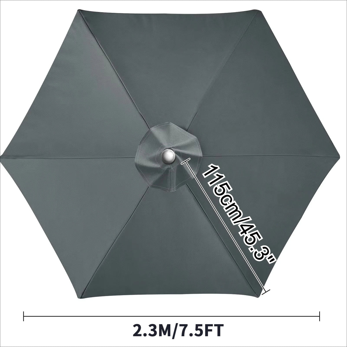 Waterproof Patio Umbrella Replacement Canopy 6 & 8 Rib