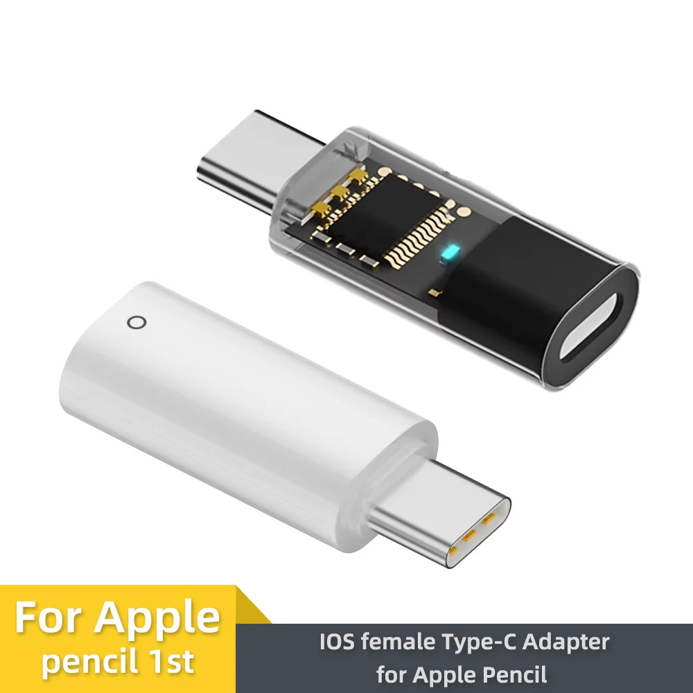 Lightning to USB-C Adapter for Apple Pencil 1st Gen Charging