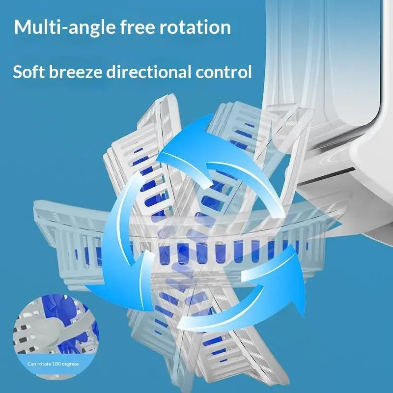 Gmarty AC Wind Deflector 3-Fan Air Baffle | Tool-Free Setup