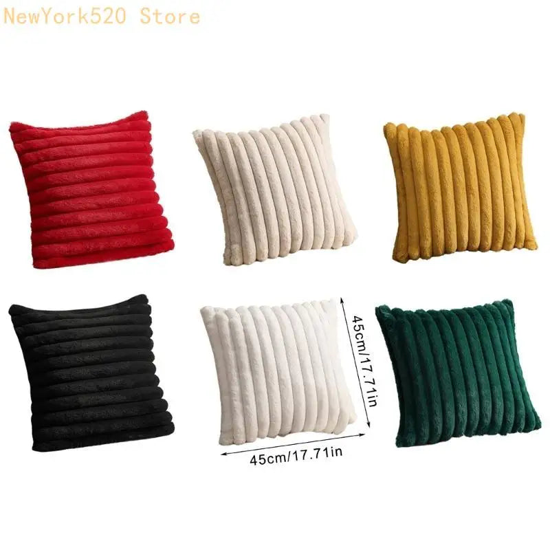 Textured Stripe Cushion Cover 45x45cm – Modern Pillow Case