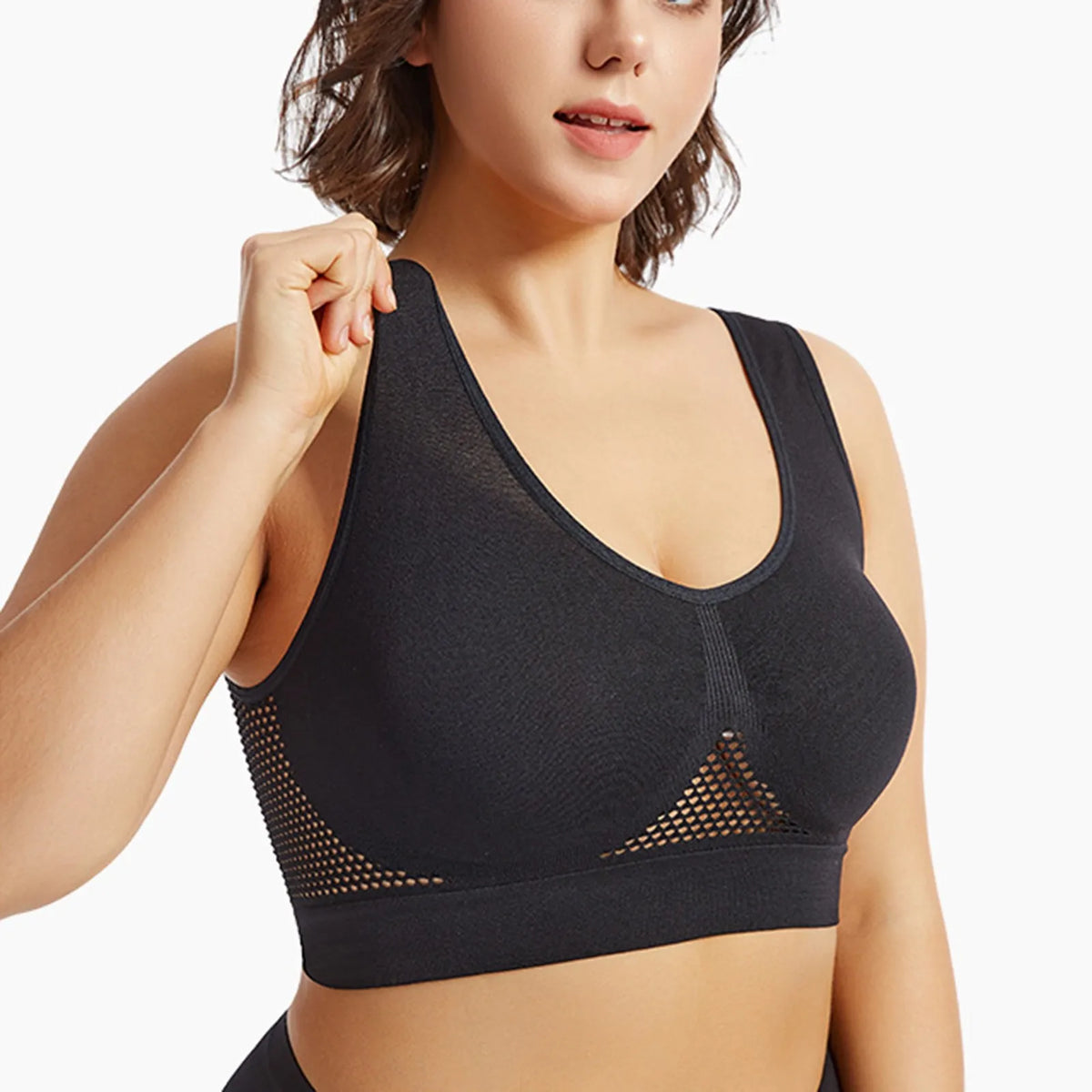 Women's Seamless Breathable Sports Bra – Removable Padded