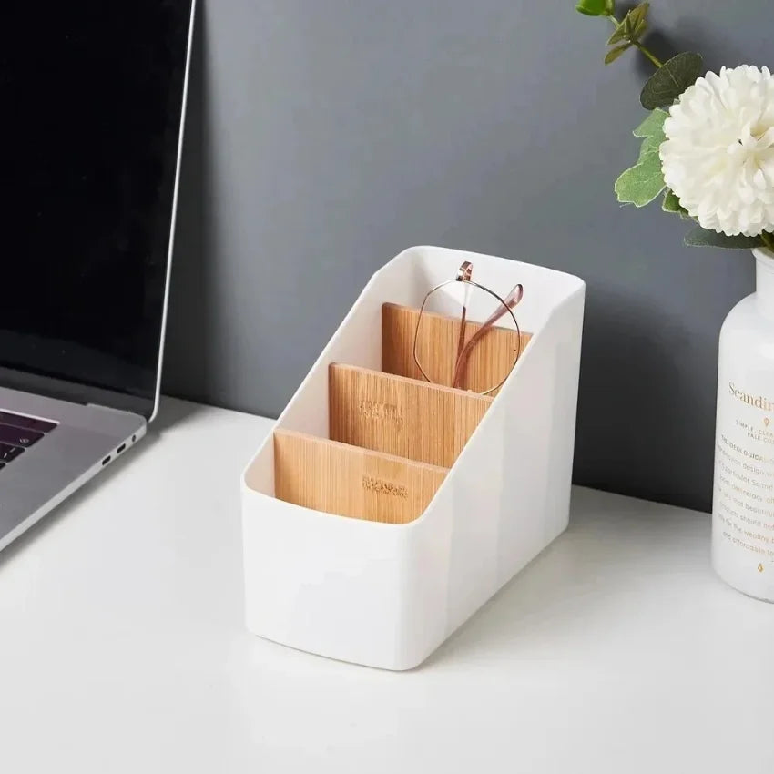 Remote Control Organizer & Multipurpose Desktop Storage Box