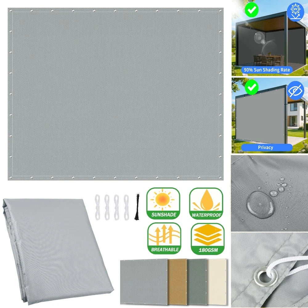 Waterproof Sun Shade Sail UV Block Canopy for Garden & Patio