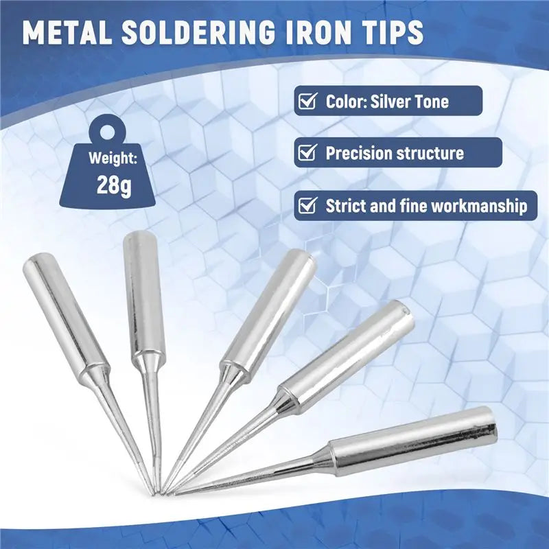 900M-T-LI 0.8mm Point Soldering Iron Tips – 5 Pack