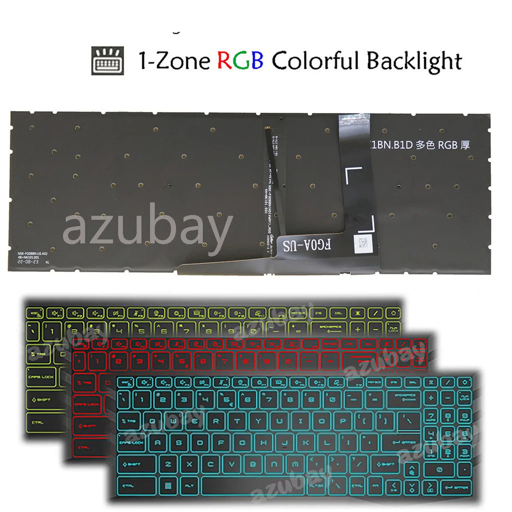 RGB Backlit Keyboard for MSI Pulse GL76 GL66 – Multi-Layout