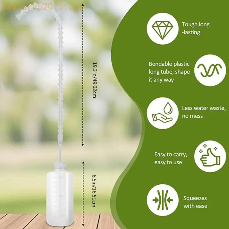 Long Nozzle Squeeze Watering Bottle for Indoor Potted Plants