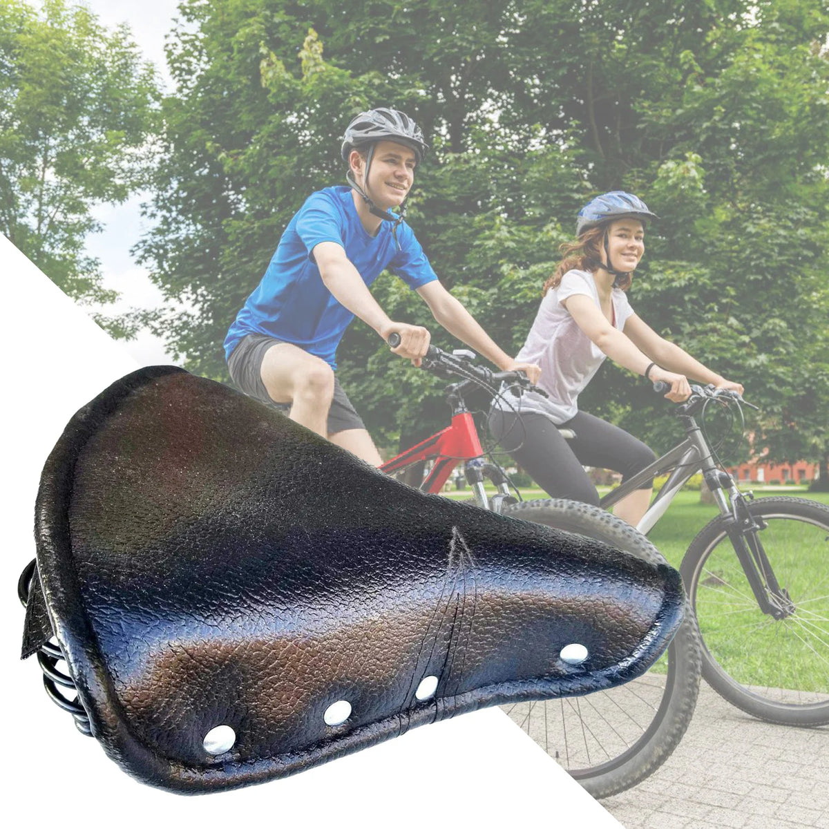 VIBE Soft Wide Bicycle Seat – Shock Absorbing Bike Saddle