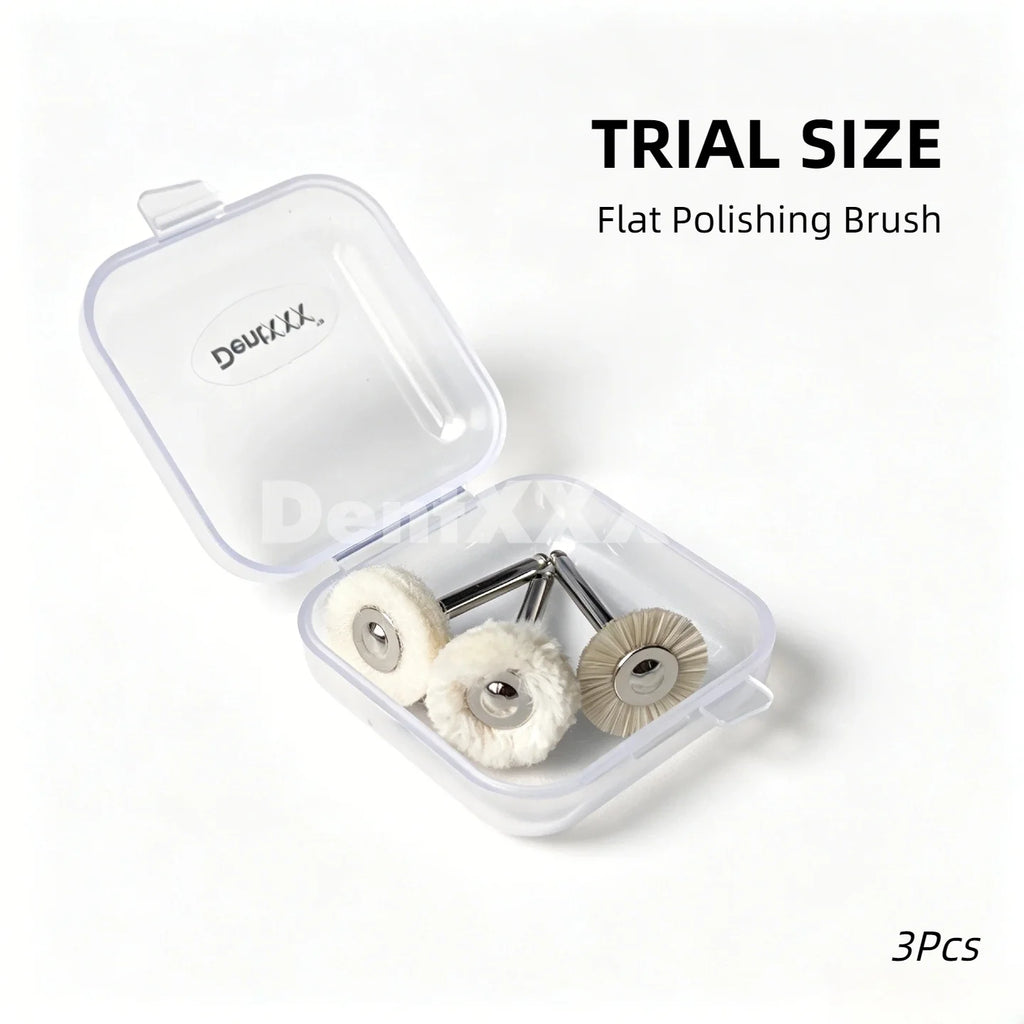 12-Pc Flat Polishing Brush Set – 4 Types Abrasive Wheels for Metal