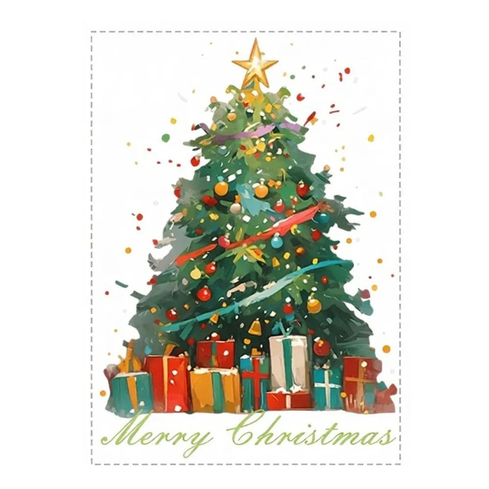 Christmas Tree Window Clings – Reusable PVC Static Decals