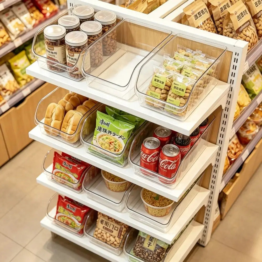Stackable Clear Fridge Storage Bins – BPA-Free PET Organizer
