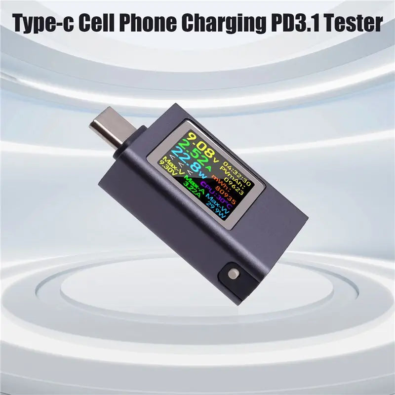 PD3.1 USB-C Charging Tester DC 4.5–50V 12A Power Meter