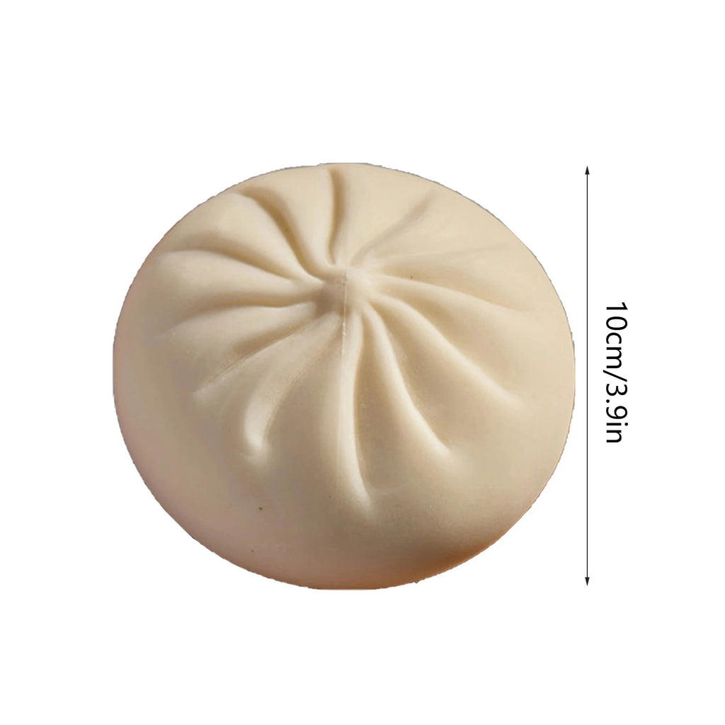Dumpling Squishy Stress Ball Fidget Toy with Steamer Design
