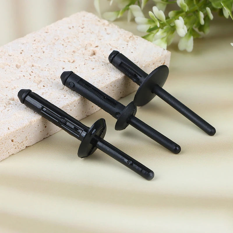 10Pcs Black Plastic Blind Rivet Clip Retainer for BMW VW Ford