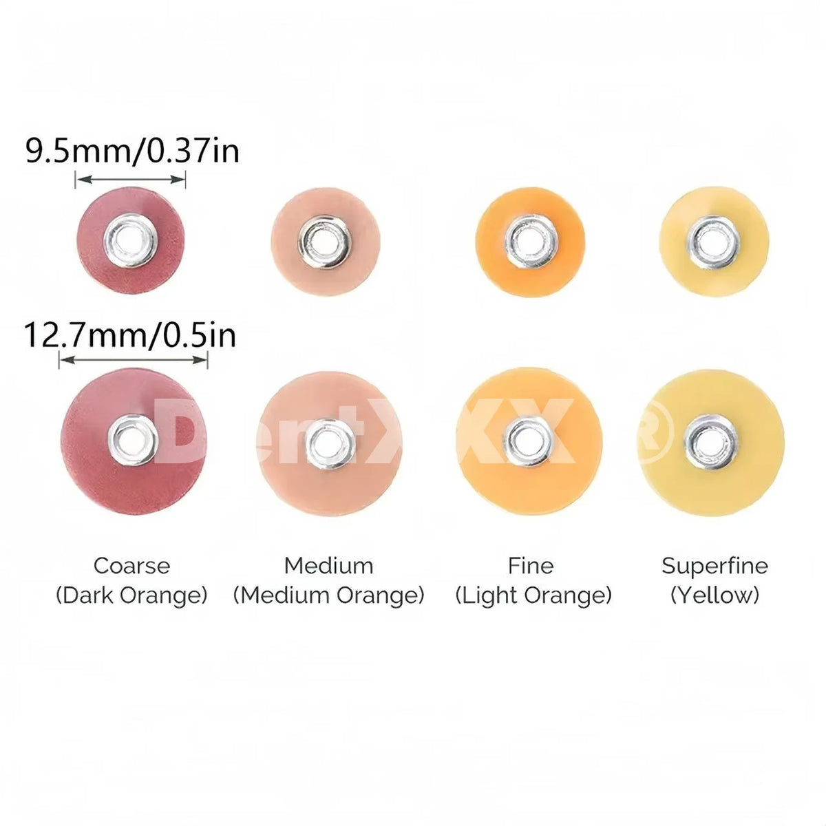 31-Pc Glass Polishing Disc Set & Mandrel – 4 Grits