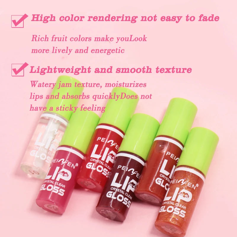 OREADEX 6-Pc Hydrating Lip Gloss Set – Moisturizing Lip Oil