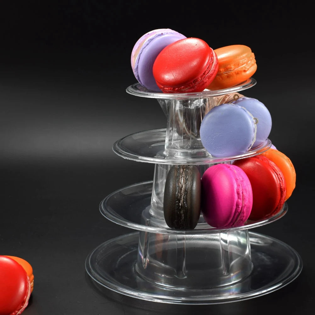 4-Layer Macaron Tower Stand – Cupcake & Cake Display
