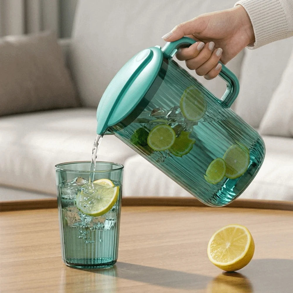 Resin Water Pitcher 2L Wide Mouth Jug Set with 4 Cups – VIBE