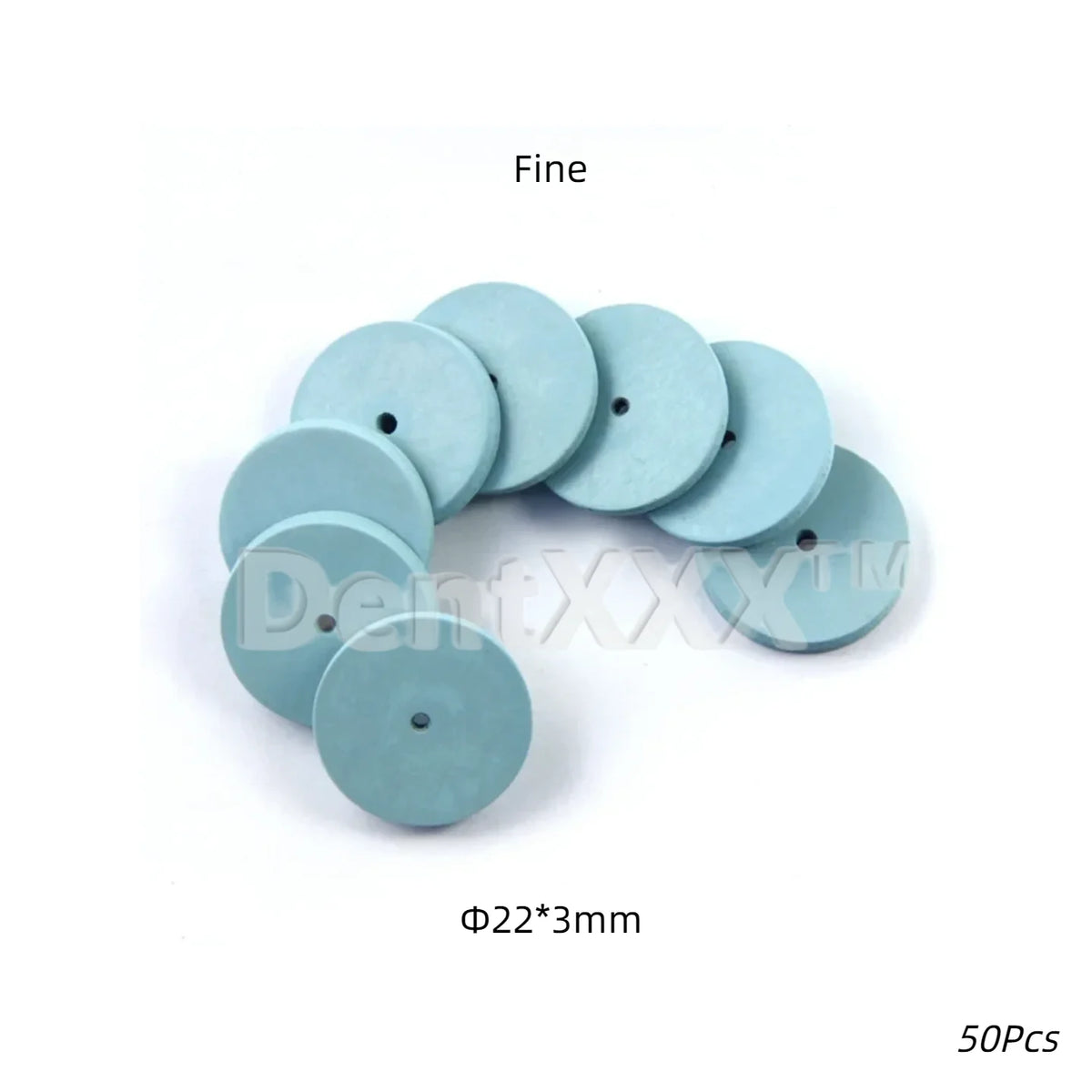50/100Pcs Silicone Rubber Polishing Wheels 22mm Coarse Medium Fine