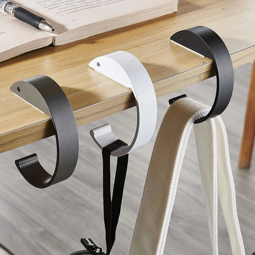 C-Shape Desk Hook – Punch-Free Bag & Headset Hanger