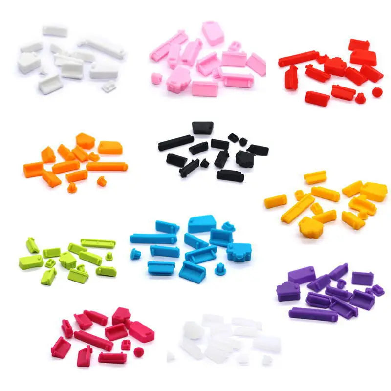 16-Pc Silicone Laptop Port Dust Plug Cover Set – Universal USB