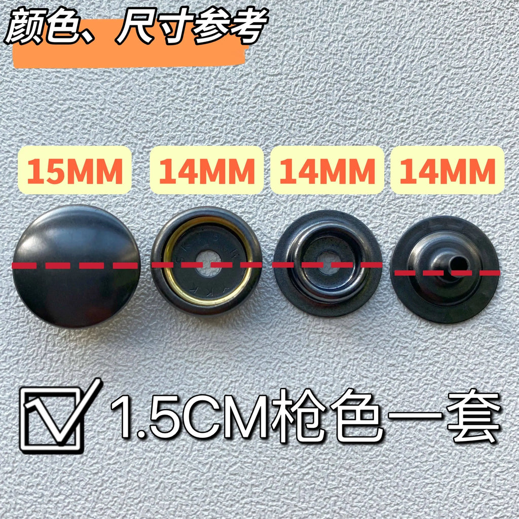 SK75 YKK All-Metal Large O-Ring Buckle Set – 10 Pcs