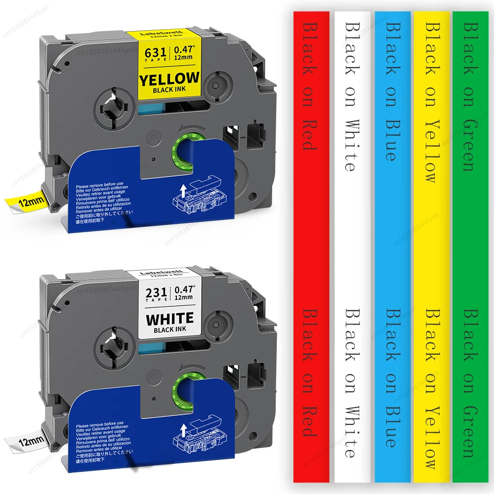 Compatible Brother TZe Label Tape 6mm 9mm 12mm P-Touch Printer