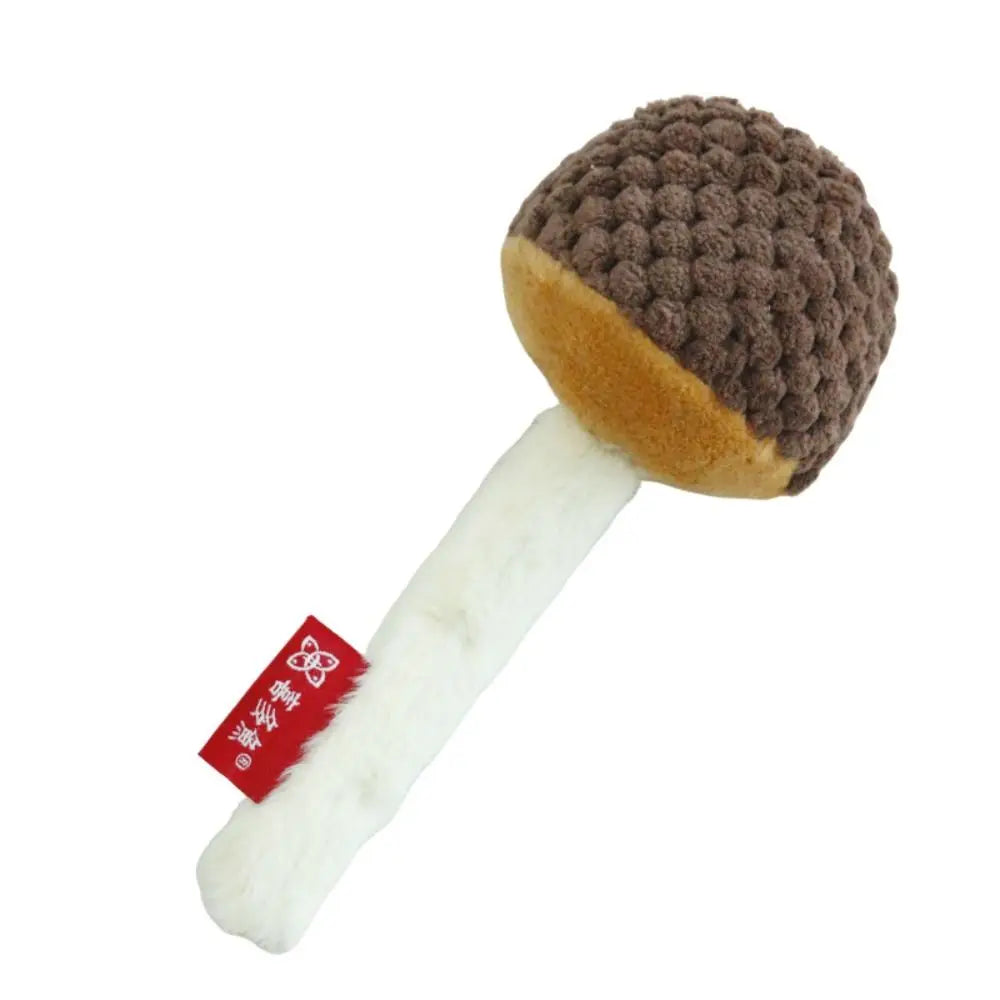 Mushroom Cat Chew Toy – Soft Bite-Resistant Teaser Stick