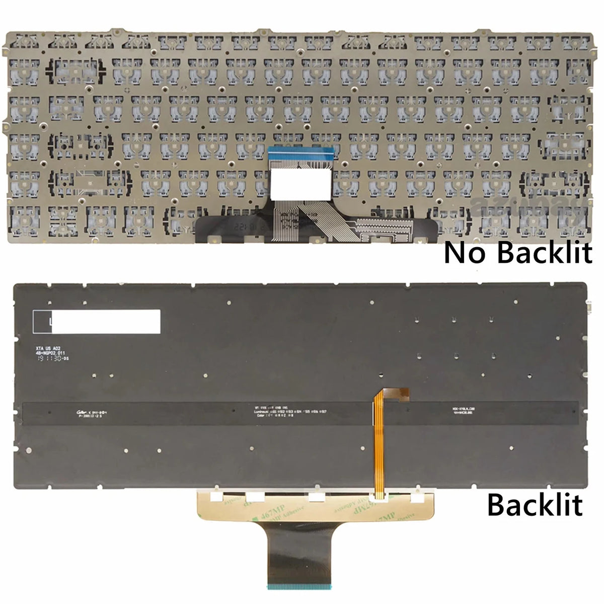 US Backlit Keyboard for HP Pavilion 14-ec 14-dw 14-dv 14-dy 13-bb
