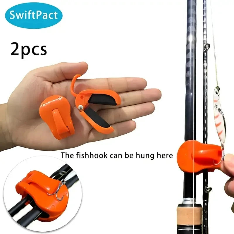 2-Pack Fishing Rod Clips – Anti-Tangle Elastic Organizer