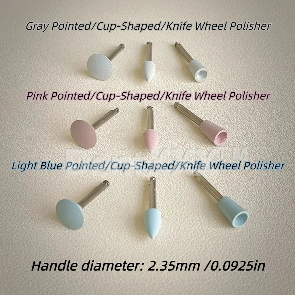 9-Pc Silicone Polishing Kit – 3-Step Grinding & Buffing Bits