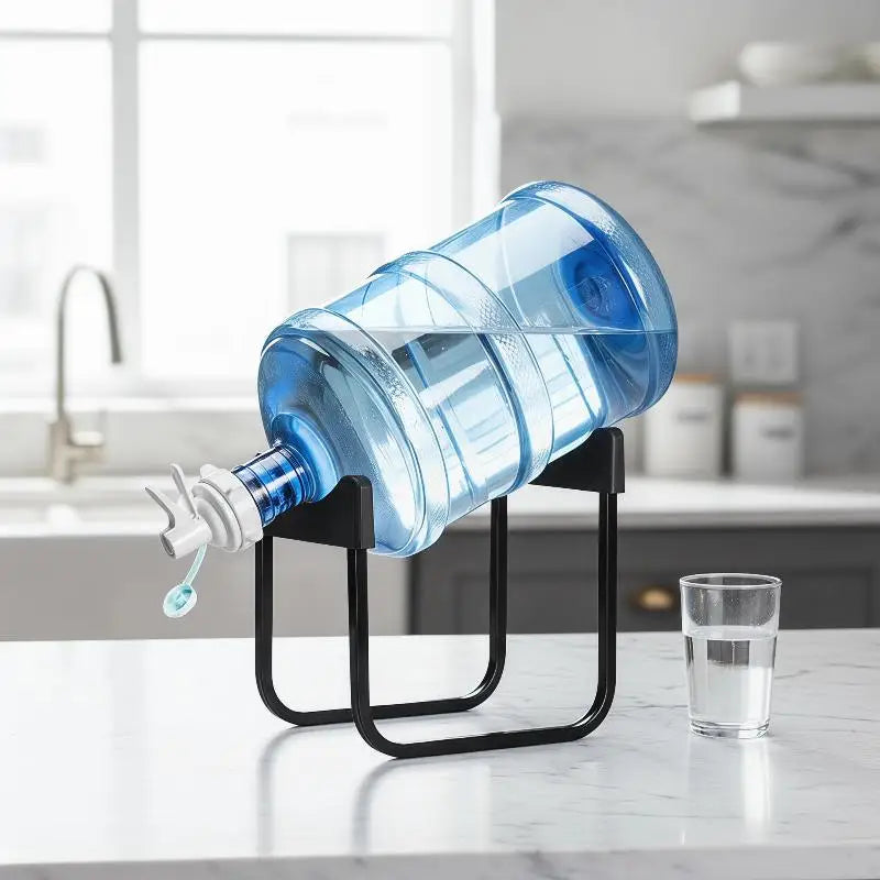Inverted Water Bottle Dispenser Stand with Leak-Proof Tap