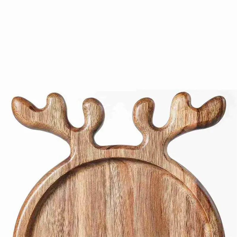 Wooden Christmas Tree Tray – Festive Snack & Fruit Serving Plate