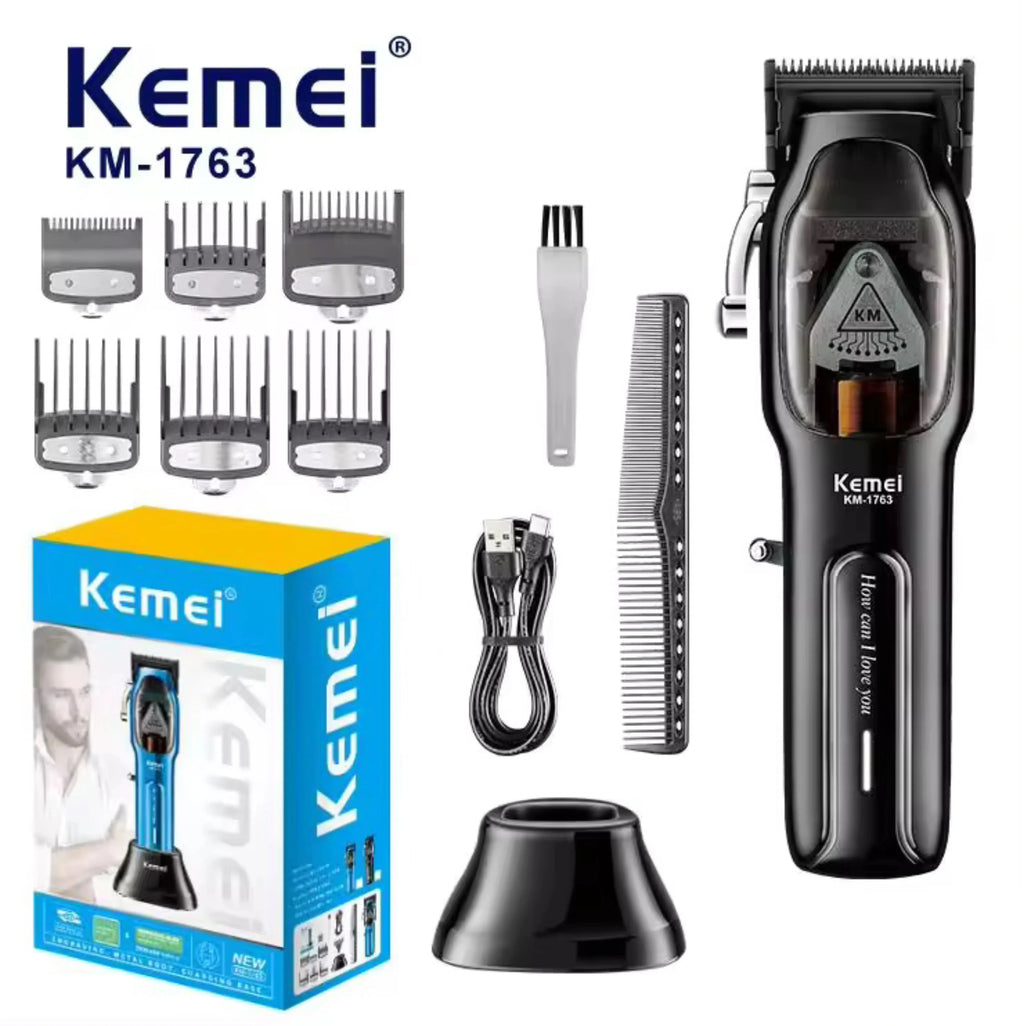 Kemei KM-1763 Professional Rechargeable Hair Clipper 9000RPM